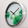 Aluminum quartz wall clock