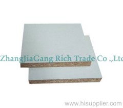 white particle board