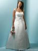 satin Sleeve strap Floor-length bridal gown