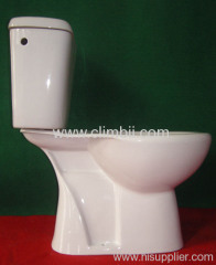 Two Pieces Washing Down Closetool Squatting WC Pan Toilets Seats