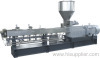 co-rotating twin screw extruder, polymer compounder, pelletizer