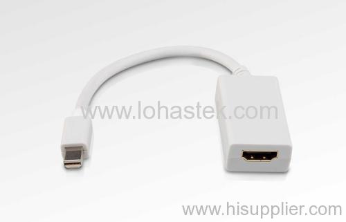 mini DisplayPort male-HDMI female cable