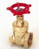 Brass gate valve