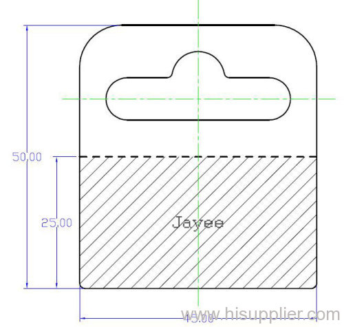 Adhesive hang tab