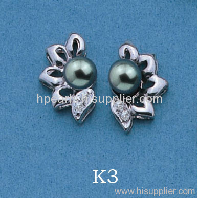 High Grade 925 Silver Seawater Pearl Earrings