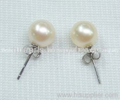 High Grade 925 Silver Seawater Pearl Earrings