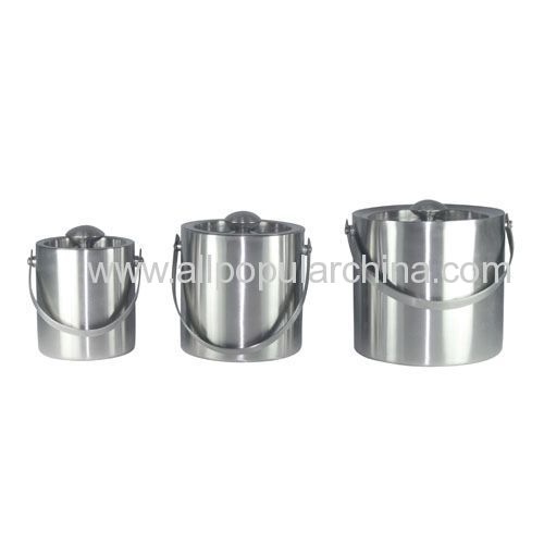 Stainless steel ice bucket