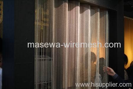 Metal bead curtain