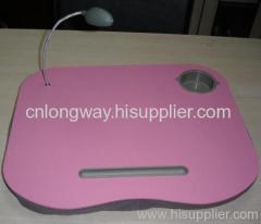 laptop desk with lamp