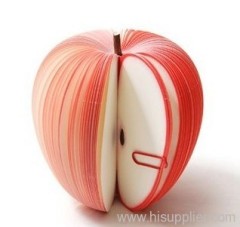 sticky notepad/note pad with fruit shape