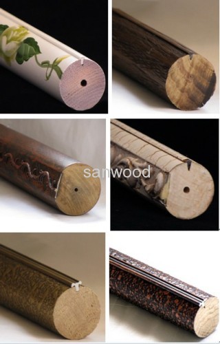 wood curtain pole