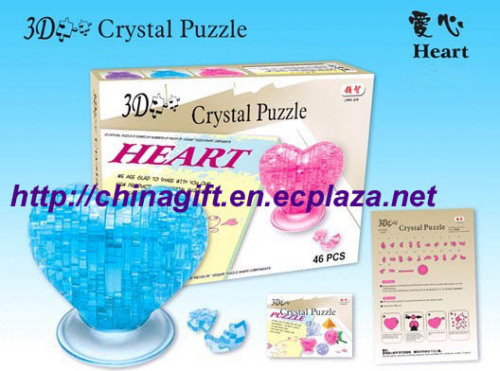 3D Crystal Puzzles - Heart