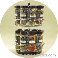 16bottles rotatable spice rack