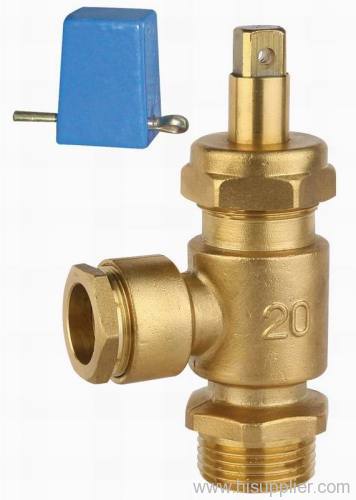 Brass stop valve