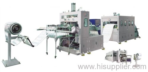 On line Punching Thermoforming Machine