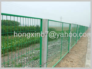PVC coated railway fence
