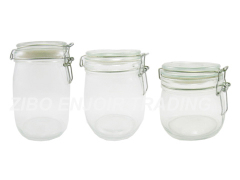 Glass jar with seal lid