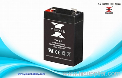 6V2.8AH Sealed lead acid battery