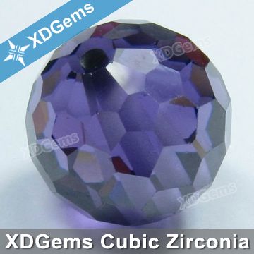 amethyst bean cubic zirconia