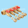 brass linear manifold with ball valve