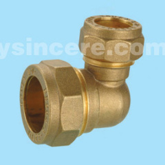Brass compression fitting