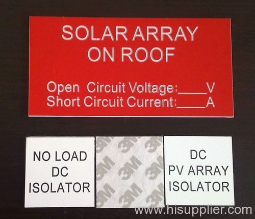 Solar labels