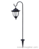 solar light with metal hook