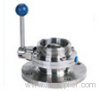 Sanitary flang butterfly valve