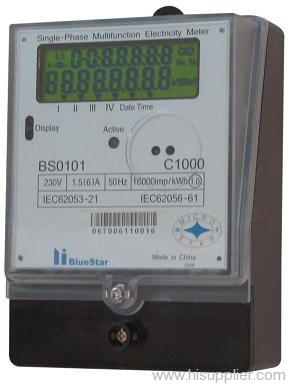 Static Single Phase Energy Meter