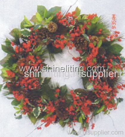 PVC christmas wreath