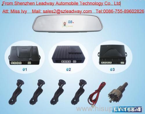 parking sensor system with rear view mirrow