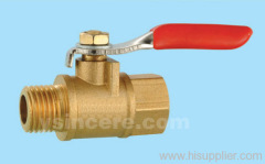 Brass Mini Ball Valve Forged Body Steel Handle Full Bore