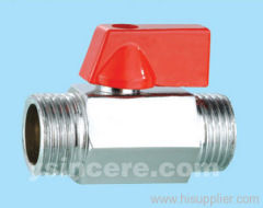 Brass Mini Ball Valve Forged Body Zinc Alloy Handle