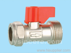 Brass Mini Ball Valve Forged Body M X C Plastic Handle Full Bore