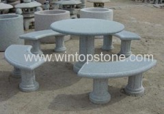 Stone Table & Chairs Set