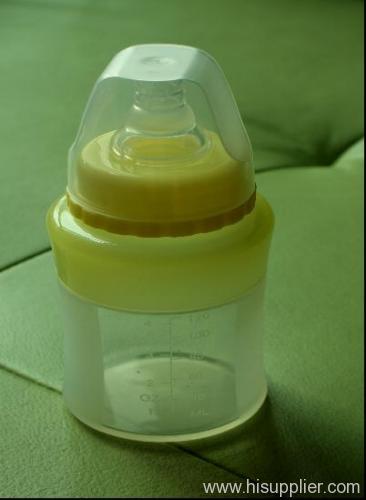 120ml silicone baby feeding bottle with 10.2g silicone nipple