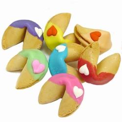 Chocolate colorful fortune cookie