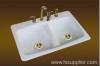 enameled cast iron kitchen sink