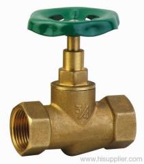 Brass stop valve