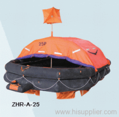 Throw over Type Inflatable Liferaft A type