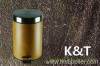 Stainless steel wood grain trash can