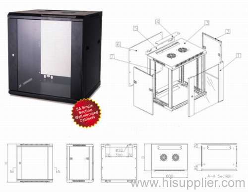 wall telecomunication/Wall mounted network cabinet