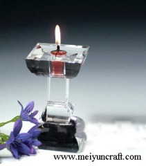 crystal candleholders
