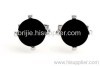 Fashion Black Agate Cuff links