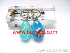 Wholesale Real Starfish Seashell Inside Keychains, Key Ring, Keyrings, Cute Gift, Ocean Beach Gift