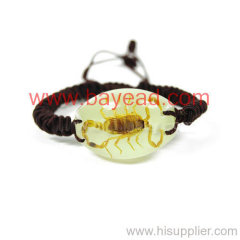 man made Scorpion insect amber Bracelet Jewelry,so cool gift,Fashional Jewelry