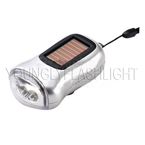 3 LEDs Solar Flashlight