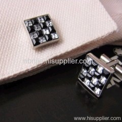 2011 Black&Whte Men's Crystal Cuff links