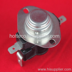 bimetal disc thermostat in home appliance