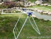 White steel clothes rack